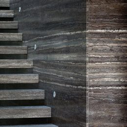 Titanium-Travertine-Vein-Cut-tile-wall-step-1