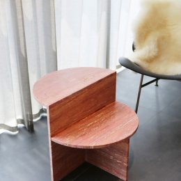 Rosso-Travertine-table