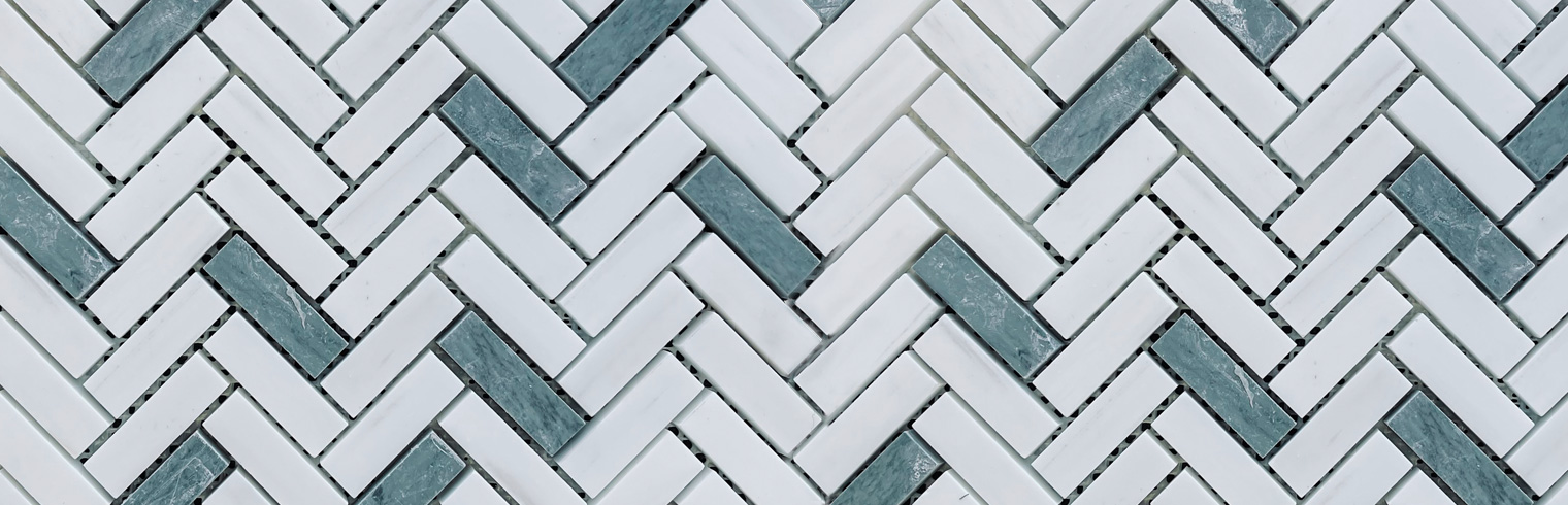 Verde-Capri-Snow-White-Herringbone-Mosaics