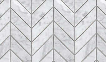 Bianco Carrara Mosaic – Chevron