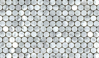 Bianco Carrara Mosaic – Penny Round